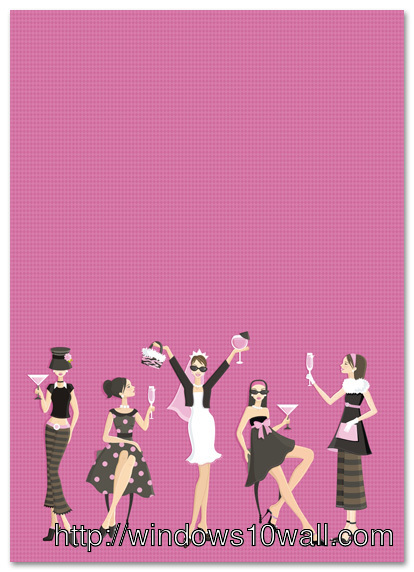 Glamour Bachelorette Party Mobile Wallpaper