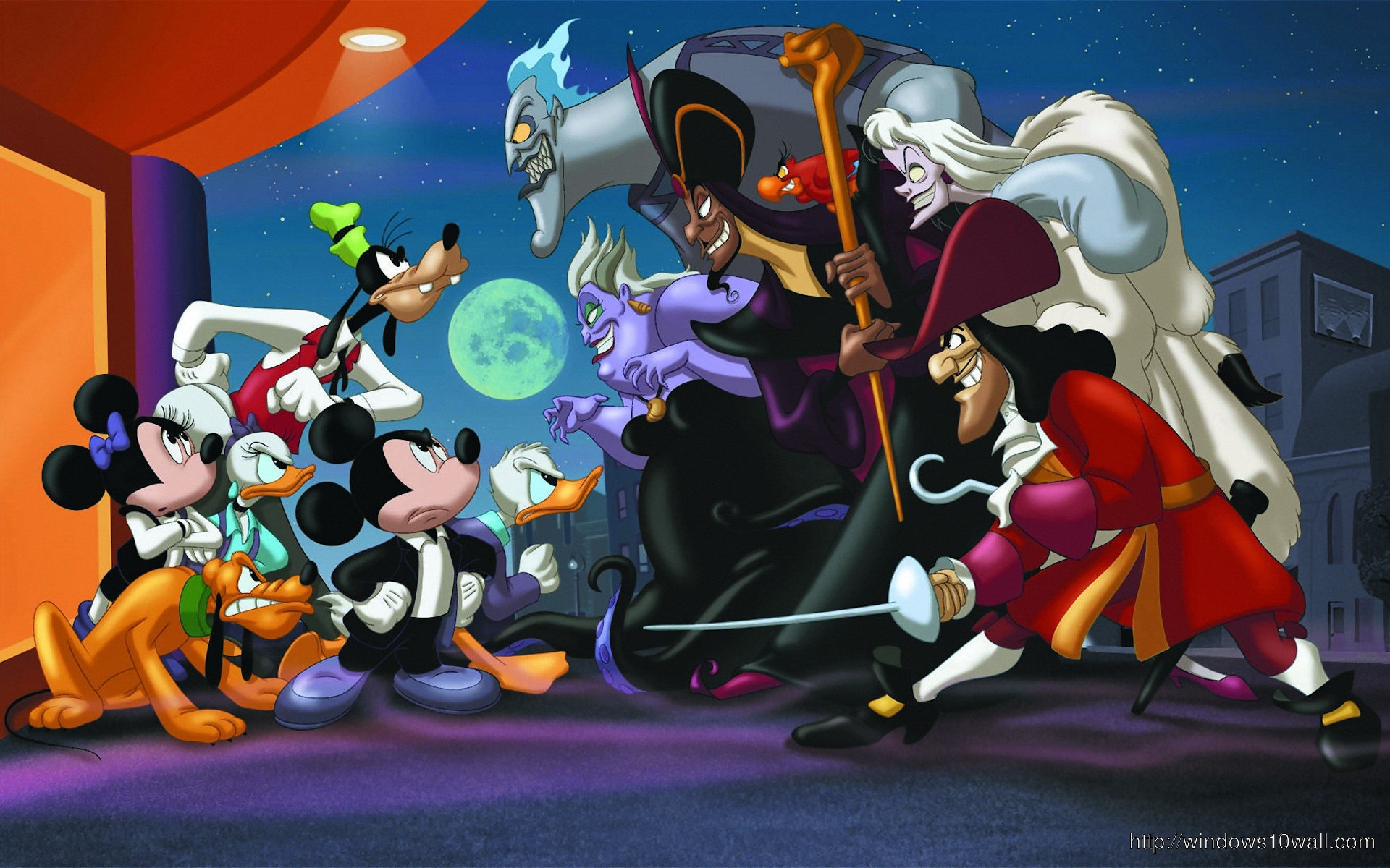 Good Vs Evil Disney Background Wallpaper