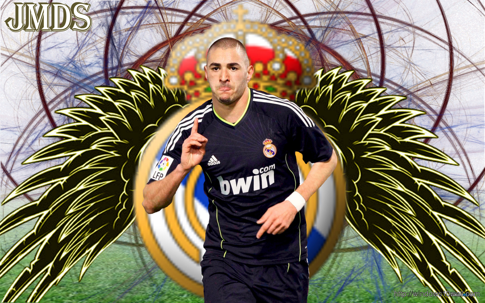 Karim Benzema Real Madrid Angel Wallpaper