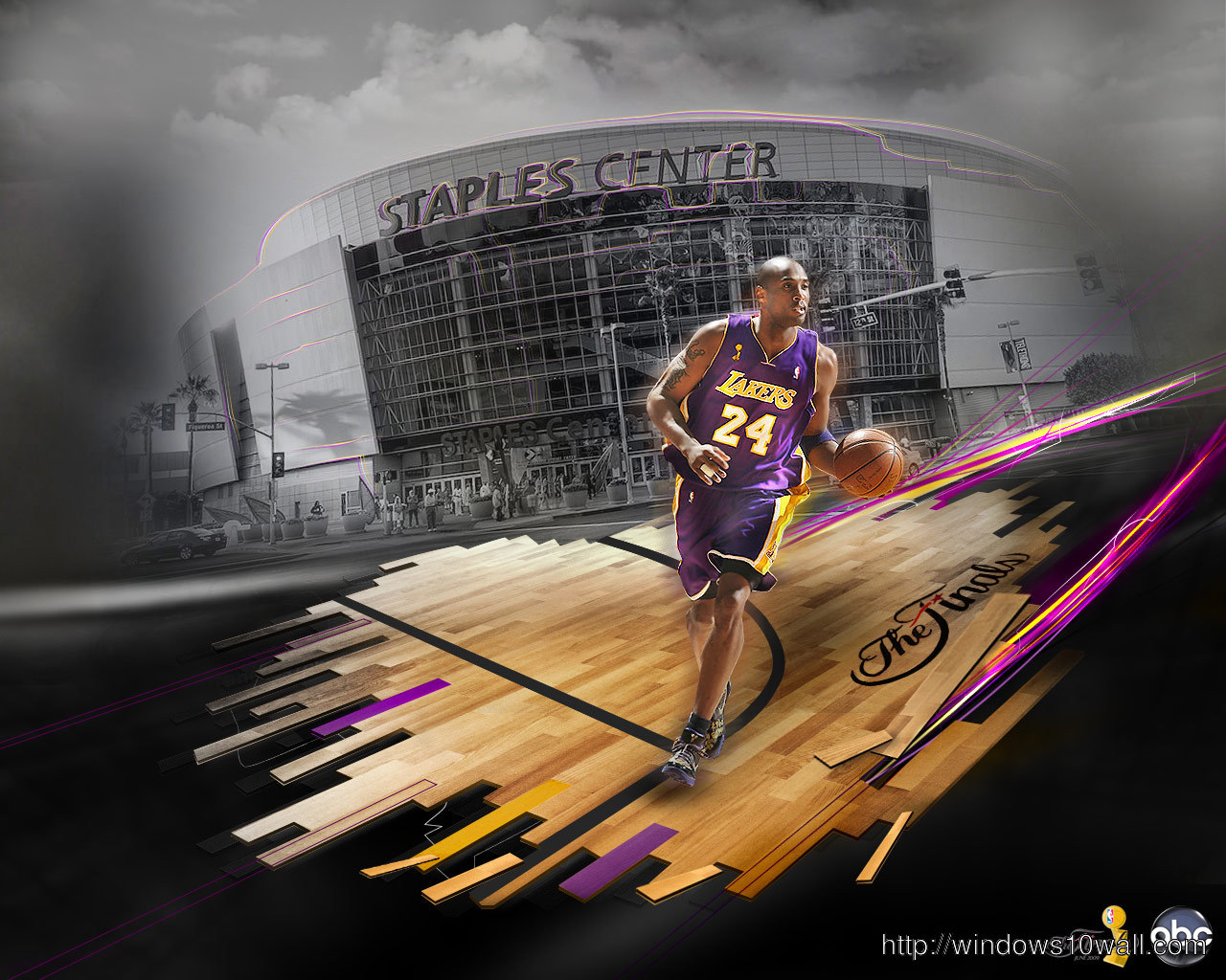 Kobe Bryant Staples Center Background Wallpaper