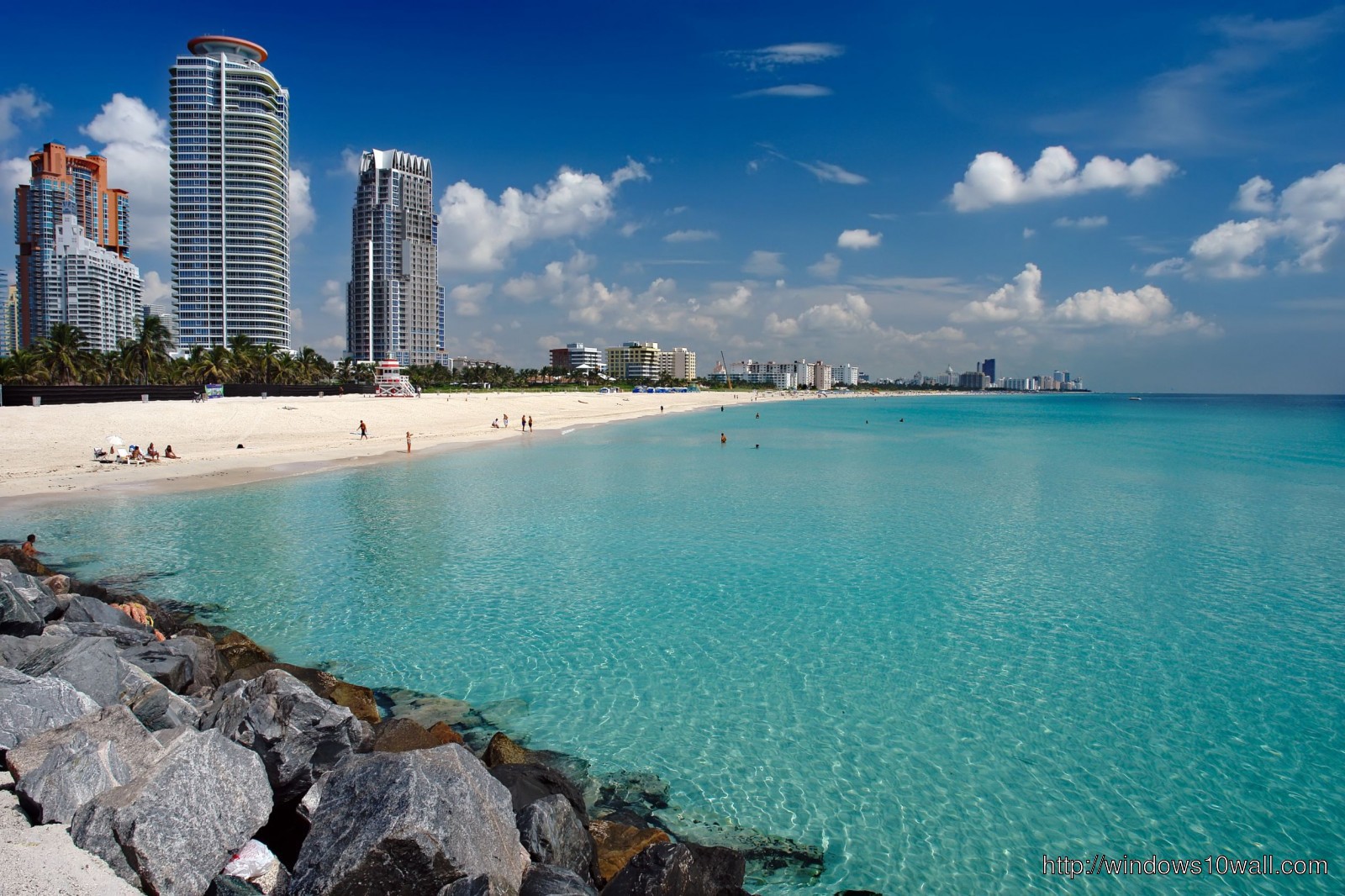 Miami Beach Evening Florida Travel Wallpaper