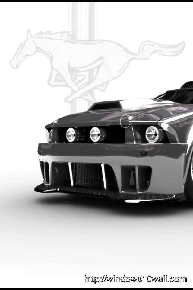mustang car for mobile iphone