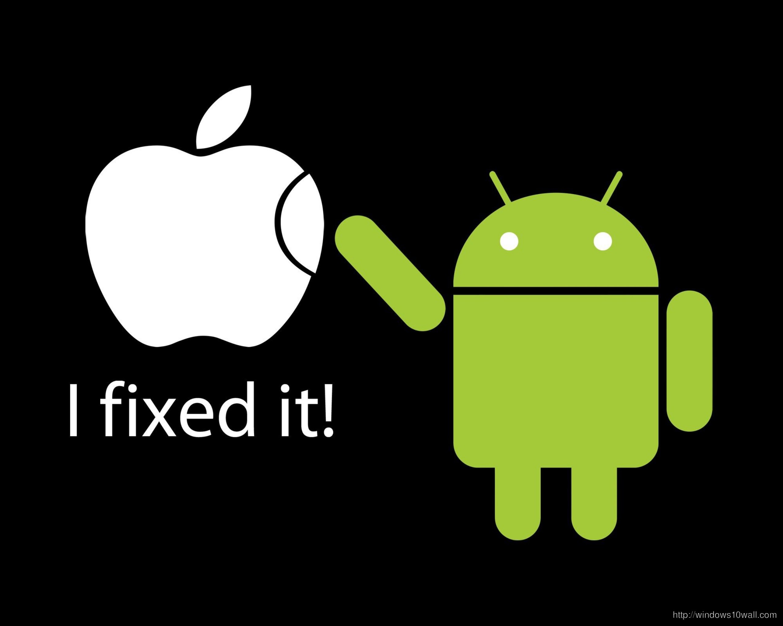 Funny Android Fixing Apple