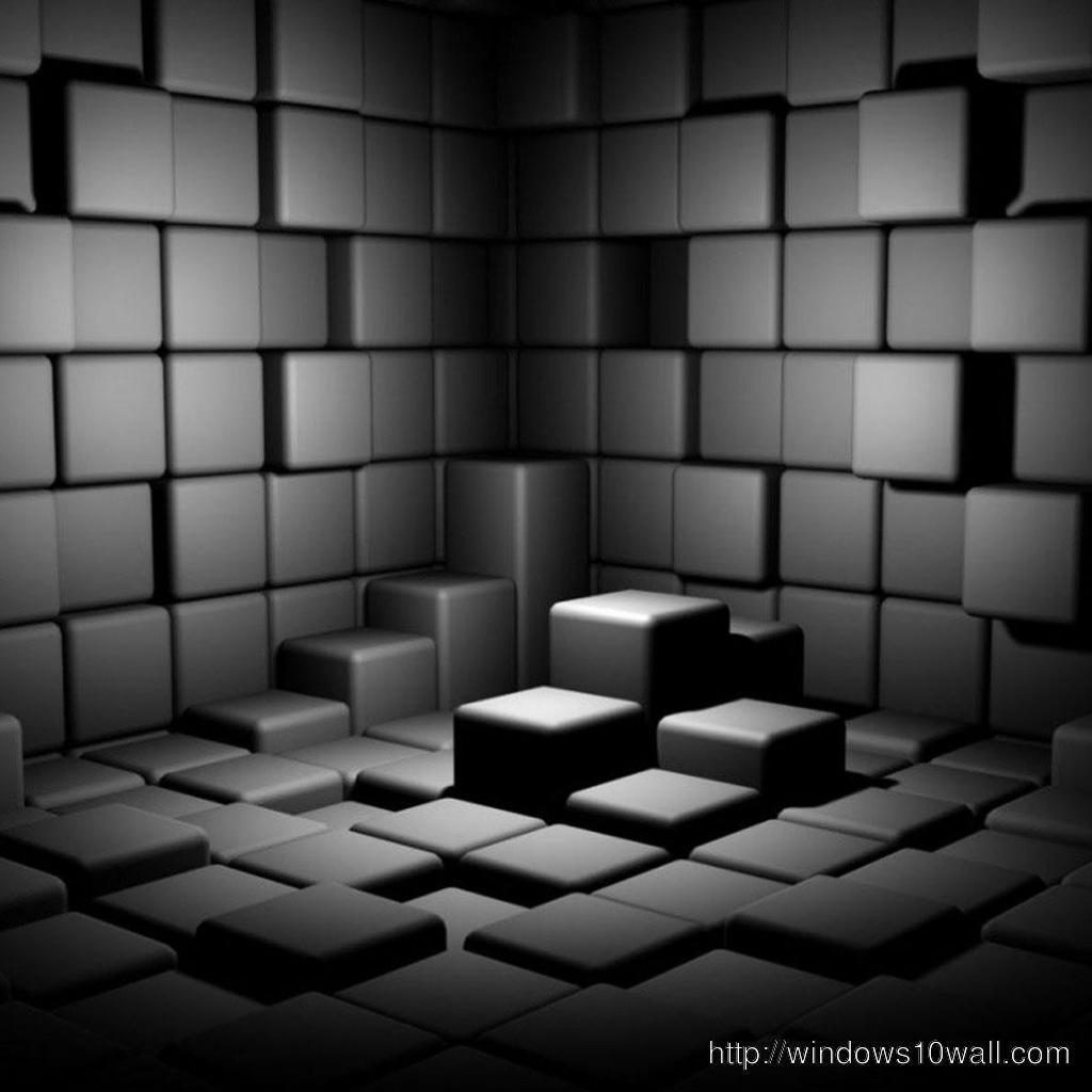3d bricks cube iPad Wallpapers
