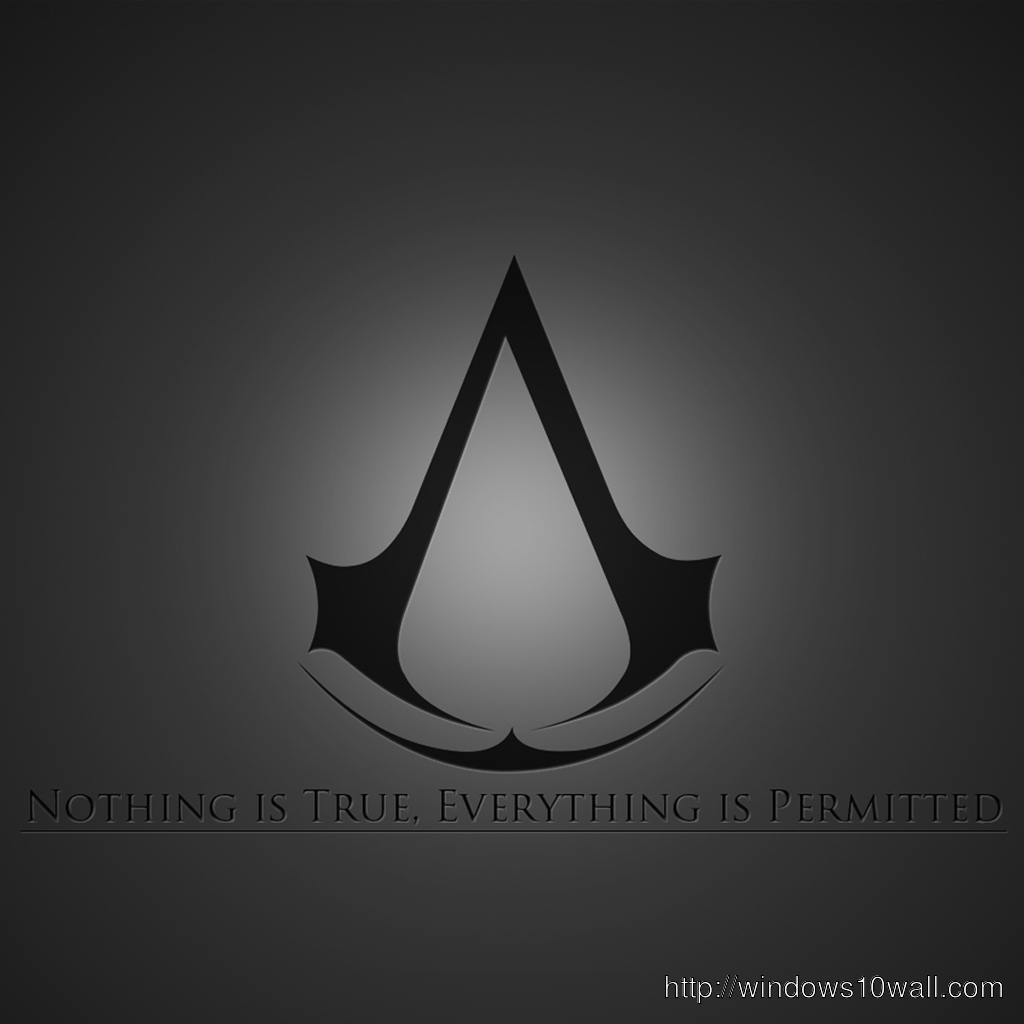 Assassins Creed Brotherhood Logo iPad Background Wallpaper