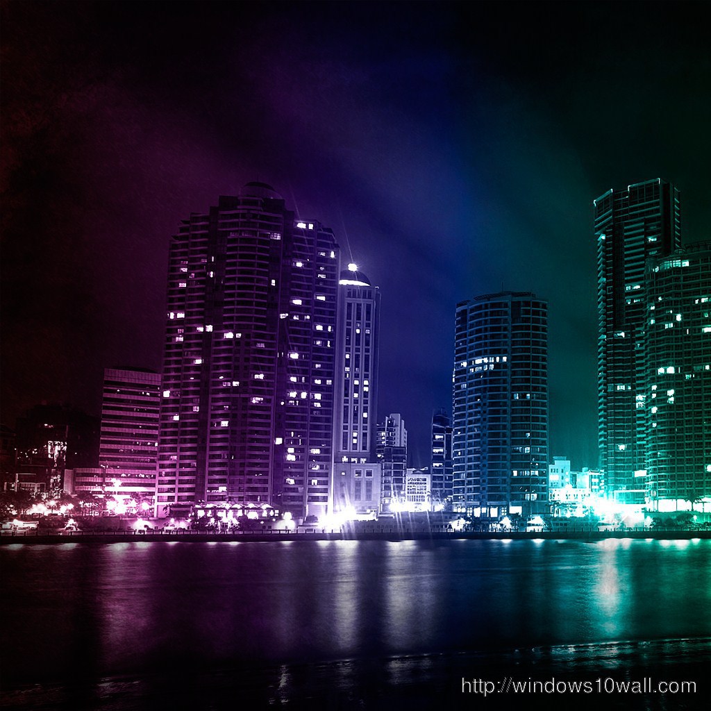 Beautiful City Nights ipad background wallpaper