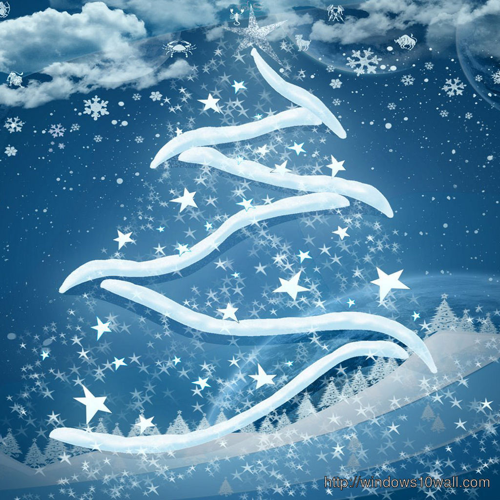 Christmas Tree iPad background Wallpaper