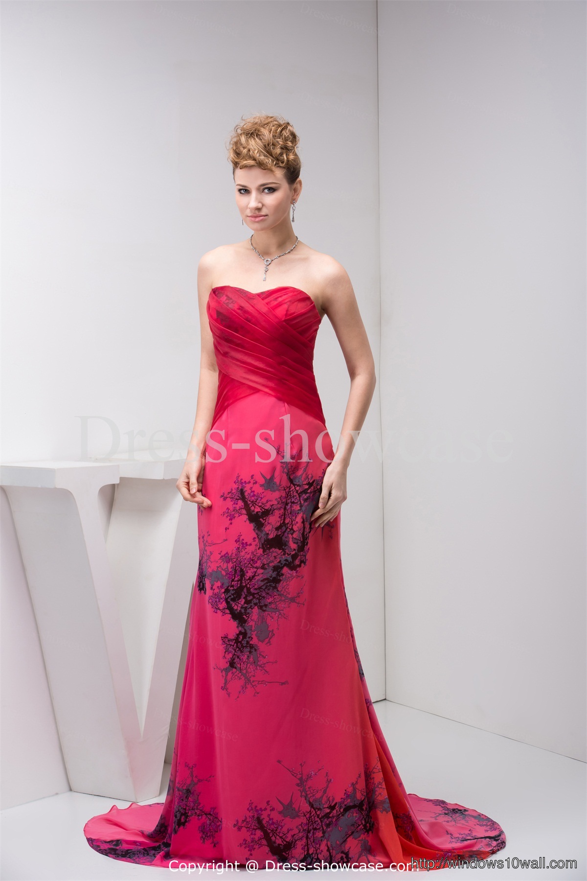 elegant-sleeveless-prom-dresses-A-Line-Ruffles-background-wallpaper
