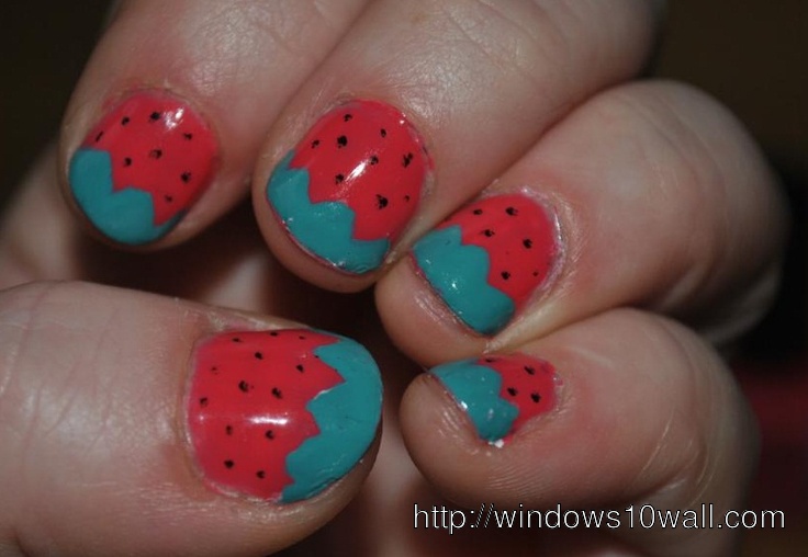 simple-strawberry-nail-art-designs-background-wallpaper