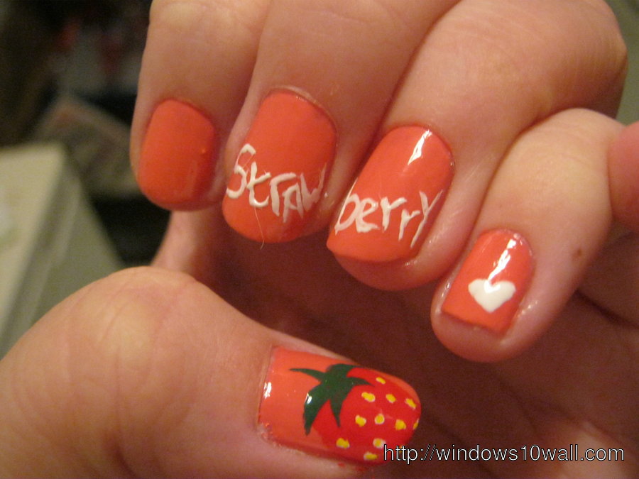 strawberry-nails-background-wallpaper