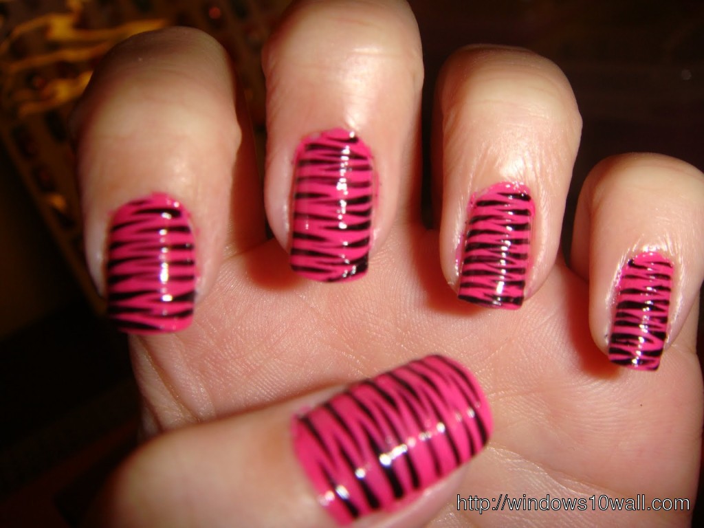 zebra-pink-nail-art-background-wallpaper