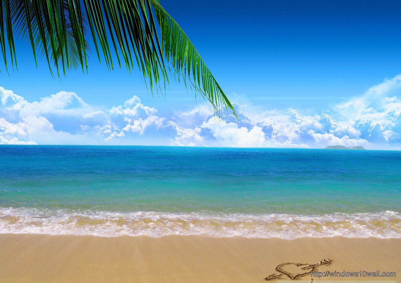 Blue Sky Blue Water Nature Background Wallpaper