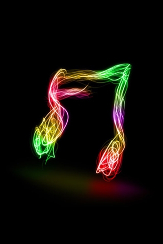 Colorful Music Note iPhone Wallpaper Download