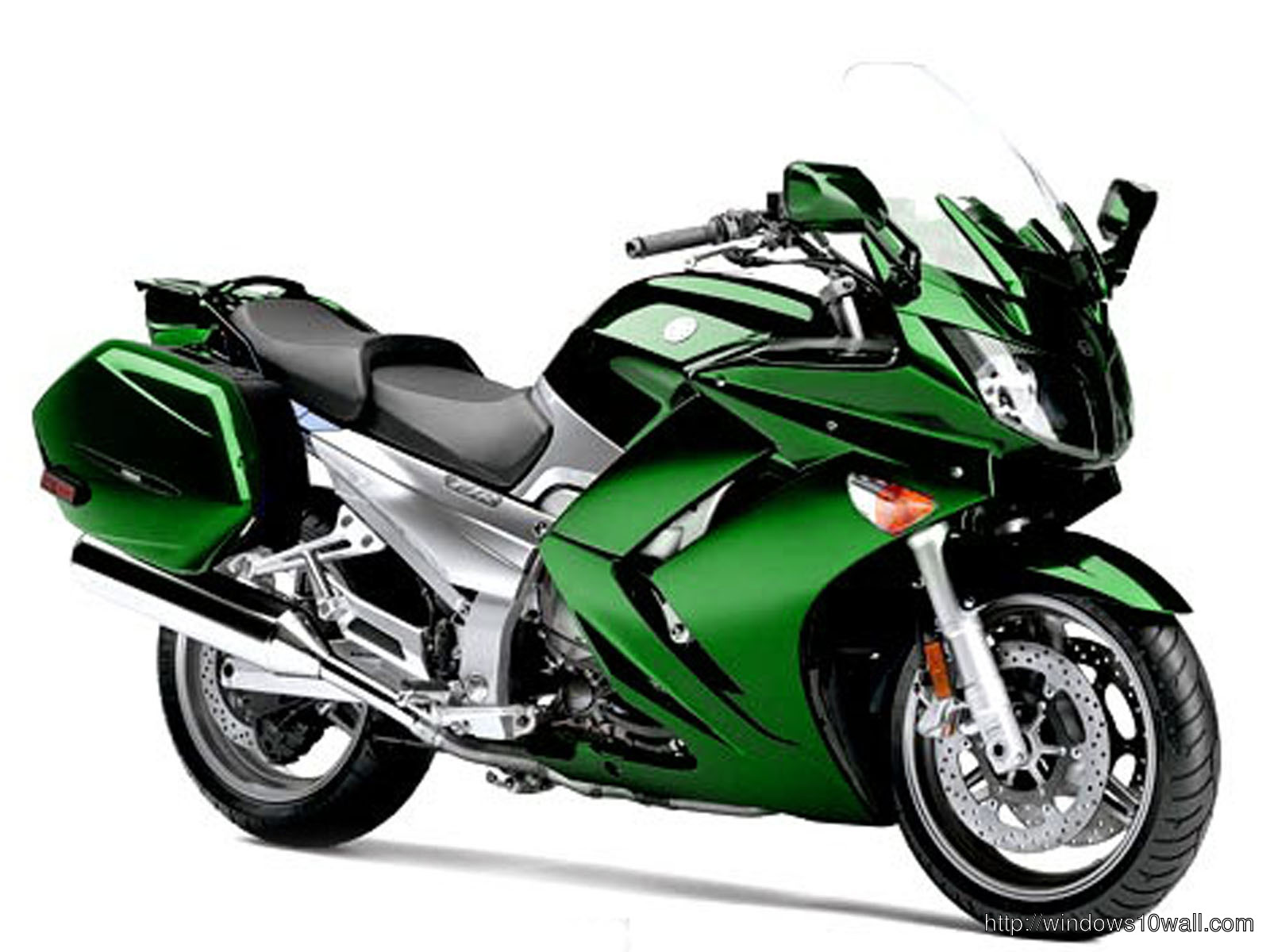 Green color Yamaha FJR1300 2012 Background Wallpaper 58