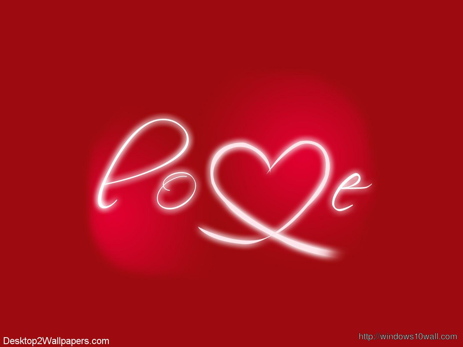 Red Love heart hd wallpaper free
