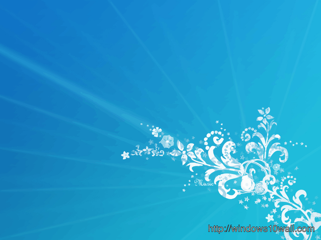 light Blue Floral Background