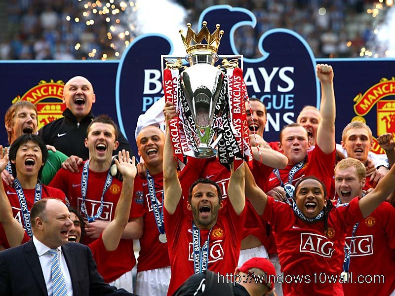 Manchester United winner trophy wallpaper free download