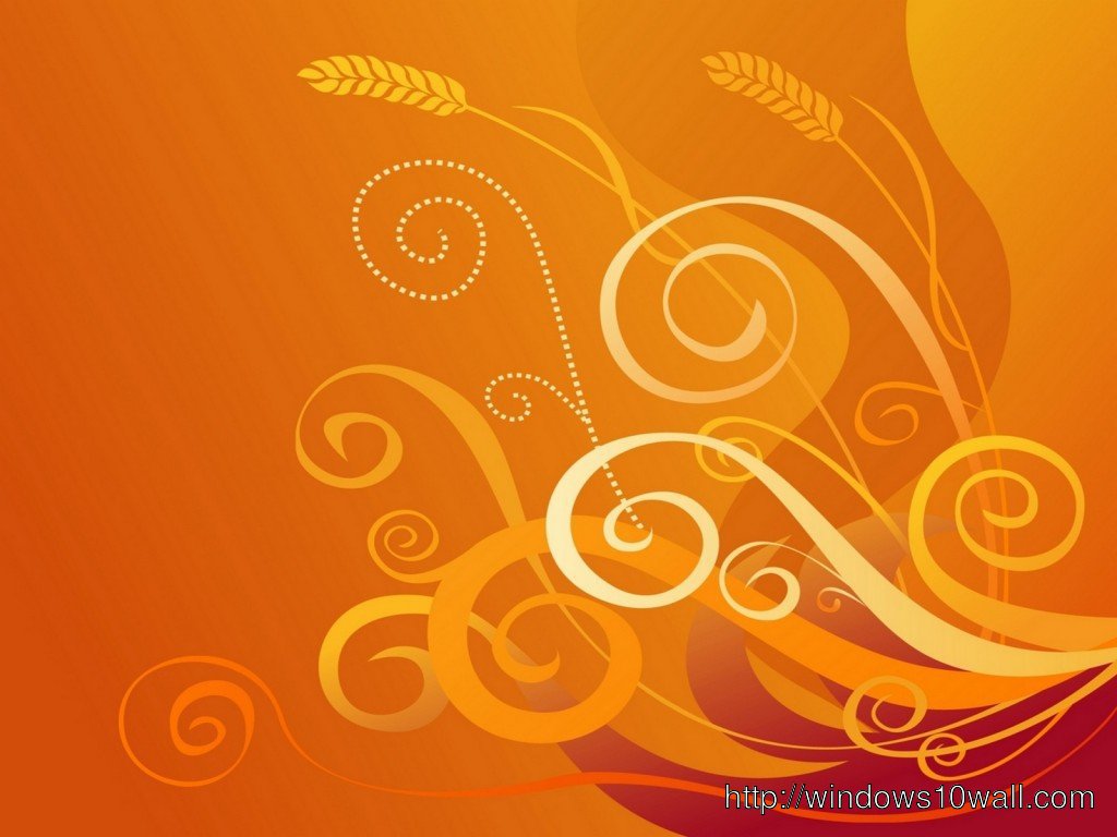 Free floral Orange background Wallpaper Download
