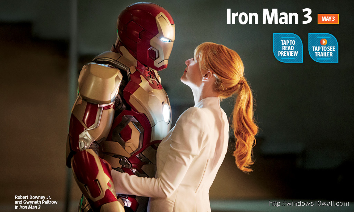 Iron Man 3 – Nueva foto – Robert Downey Jr. y Gwyneth Paltrow