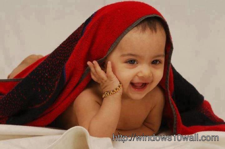Cute baby good morning wishes wallpaper 2013