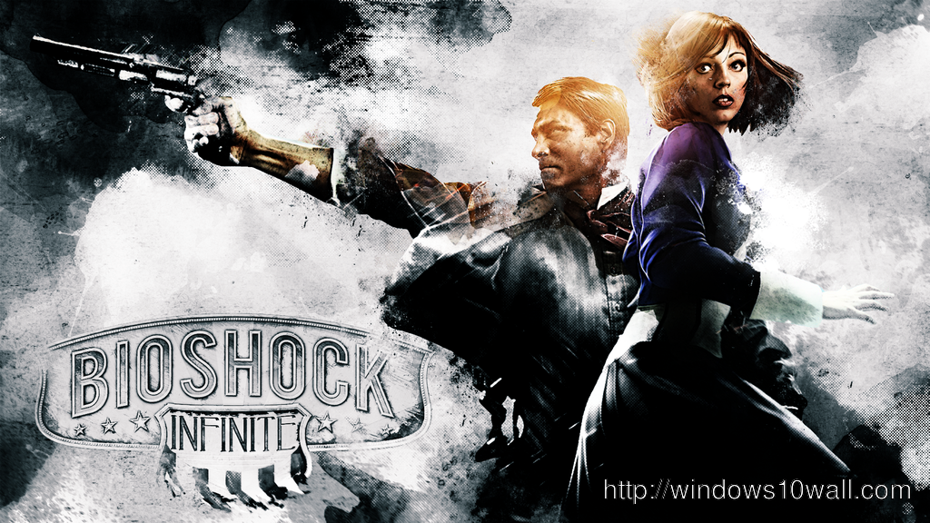 BioShock Infinite Elizabeth and the starry sky HD desktop wallpaper