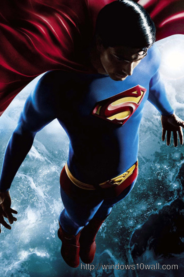 Superman iPhone 4 HD Background Wallpaper