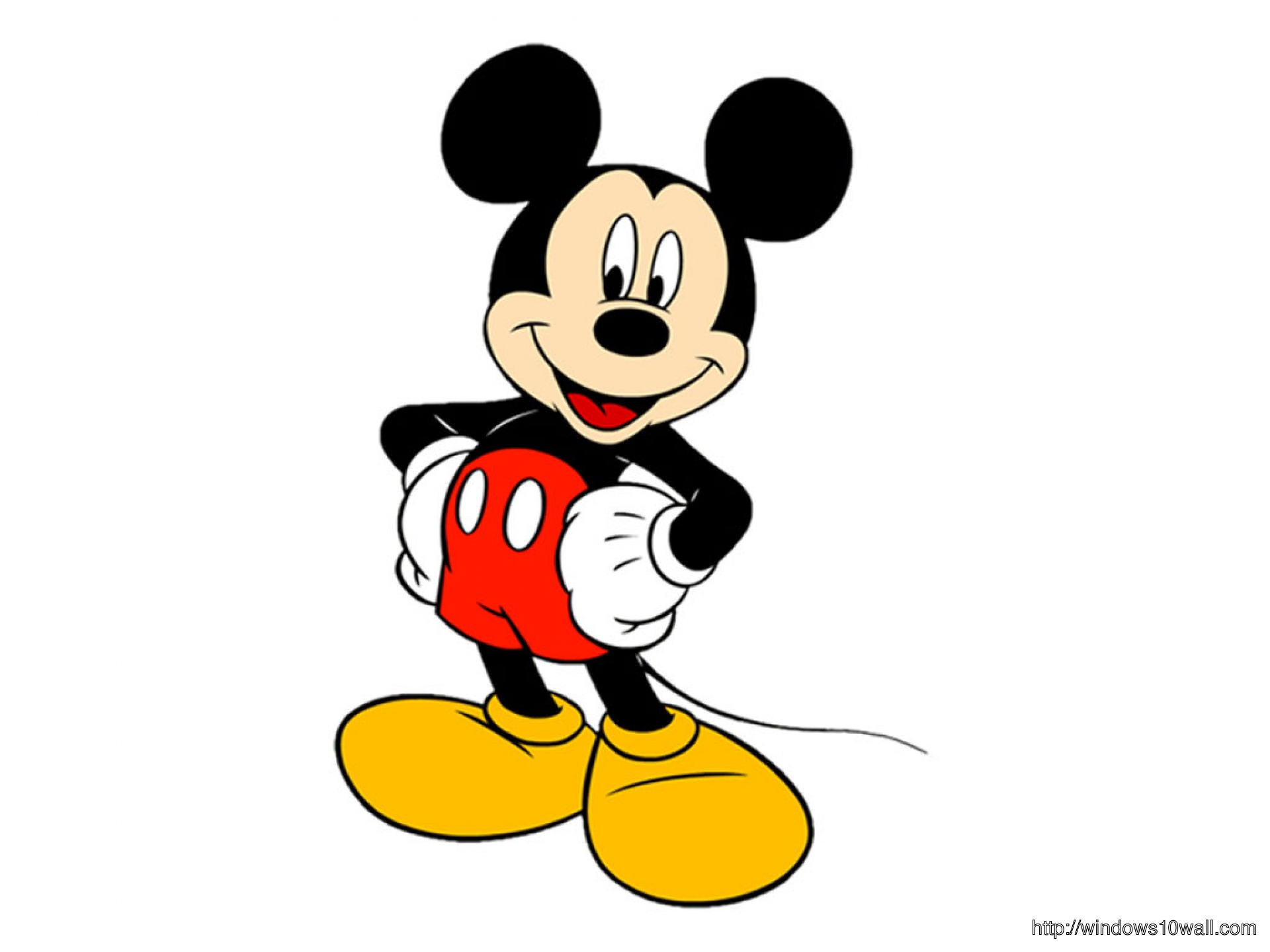 Simple Mickey Mouse Background Wallpaper