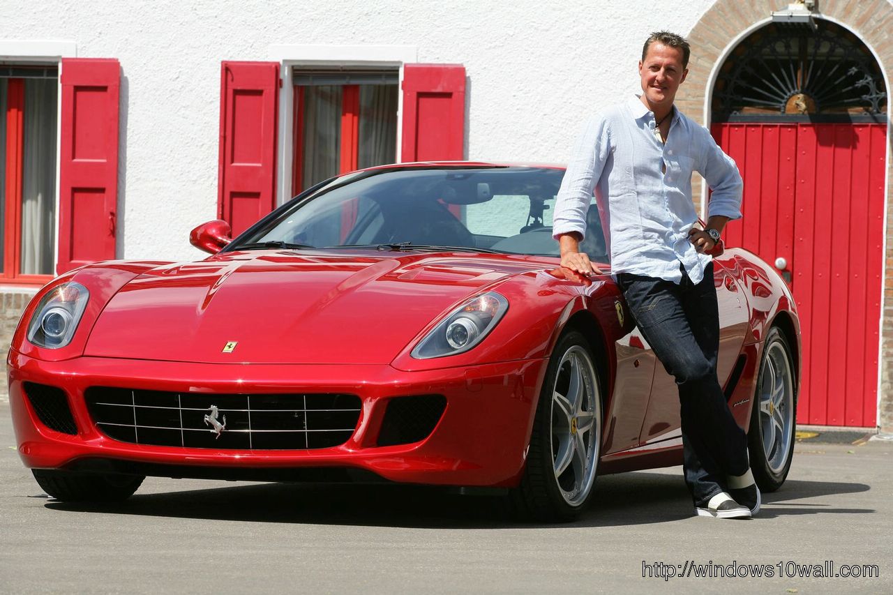 Michael Schumacher Racer HD Background Wallpaper