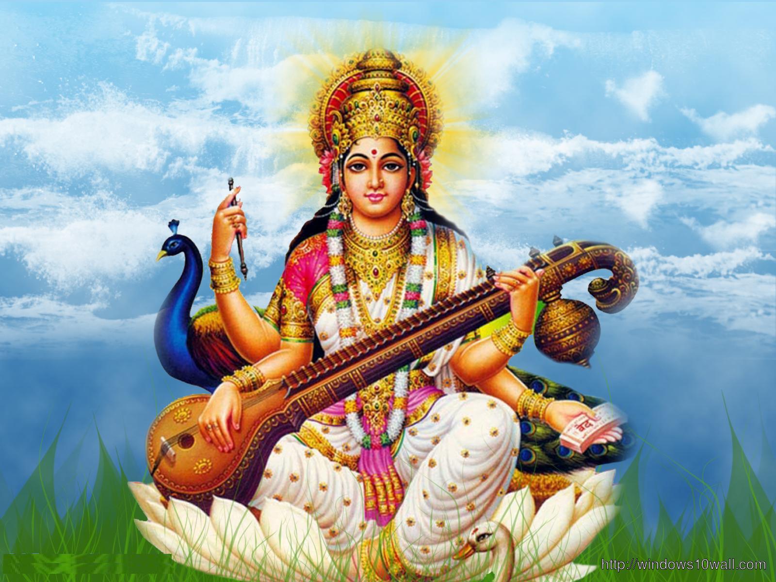 Saraswati Maa Hindu God Wallpaper