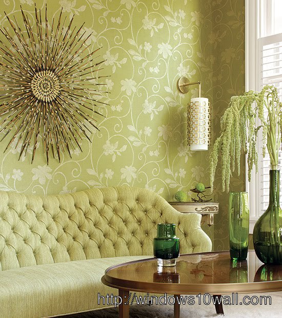 Green Thibaut Wallpaper