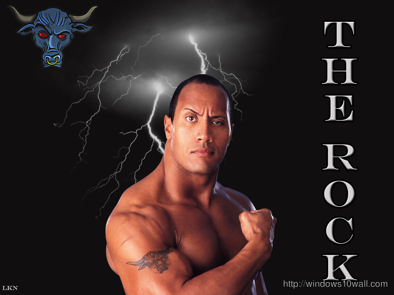 The Rock WWE Background Wallpaper