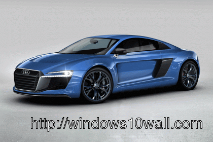 Audi R8 Blue 2014 Background Wallpaper