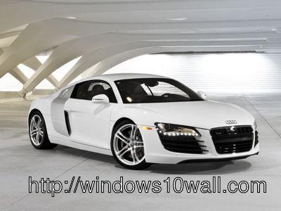 Audi in White Background Wallpaper