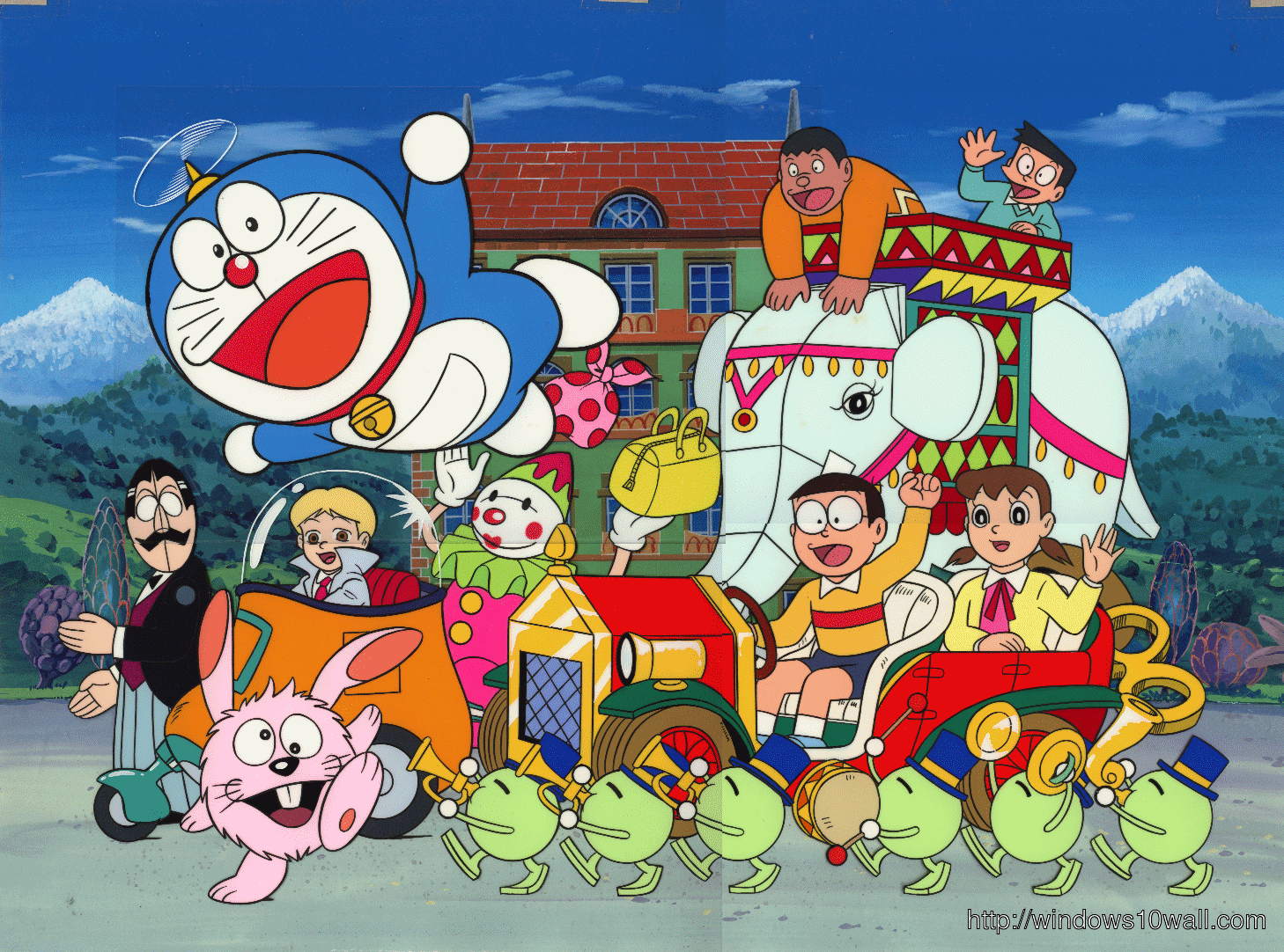 Doraemon n Characters Wallpaper