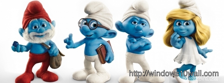 the smurfs characters cartoon facebook background timeline cover