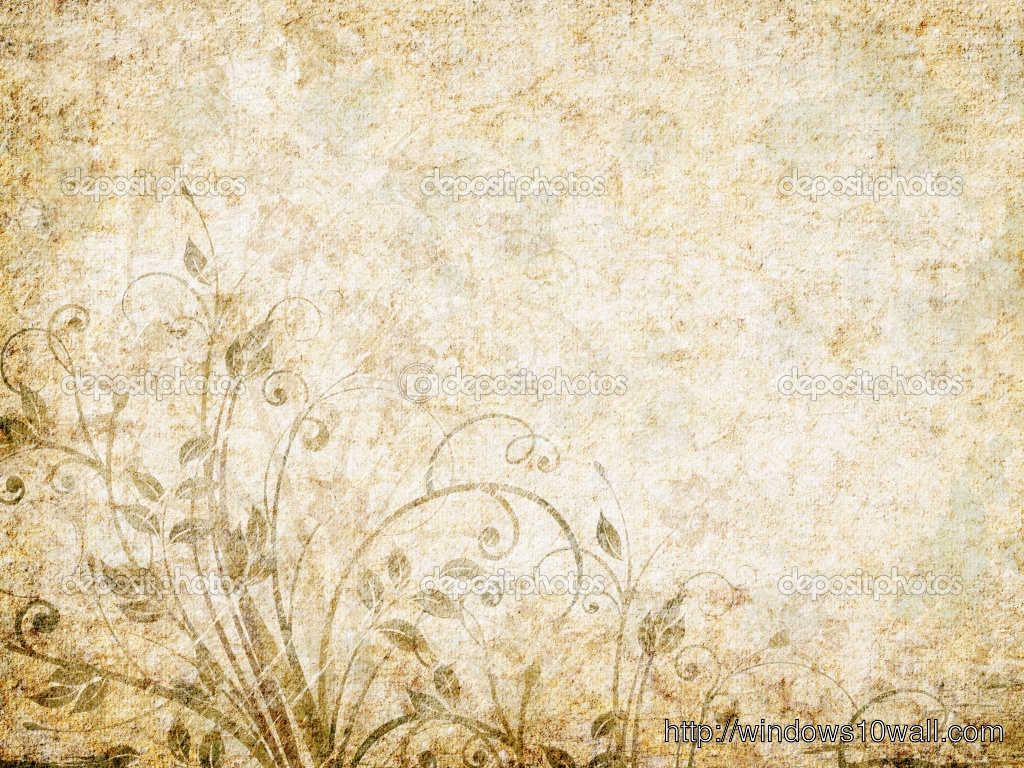 Vintage Floral Abstract Wallpaper