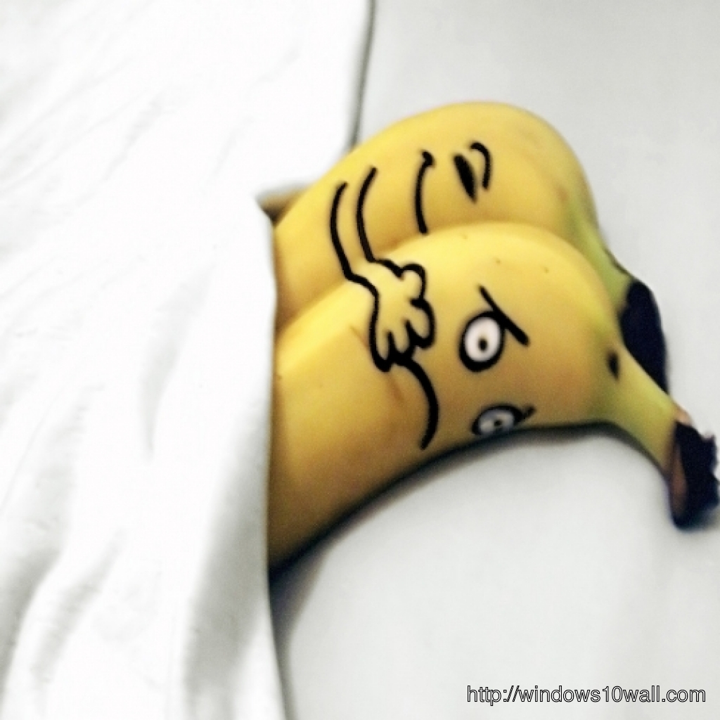Funny Banana Sleep iPad Wallpaper