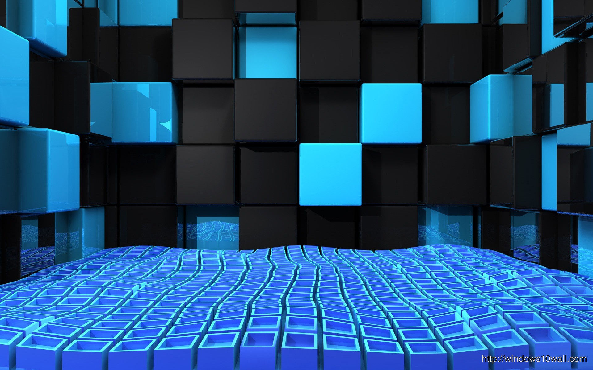 Cool 3D Cubes Twitter Background Wallpaper