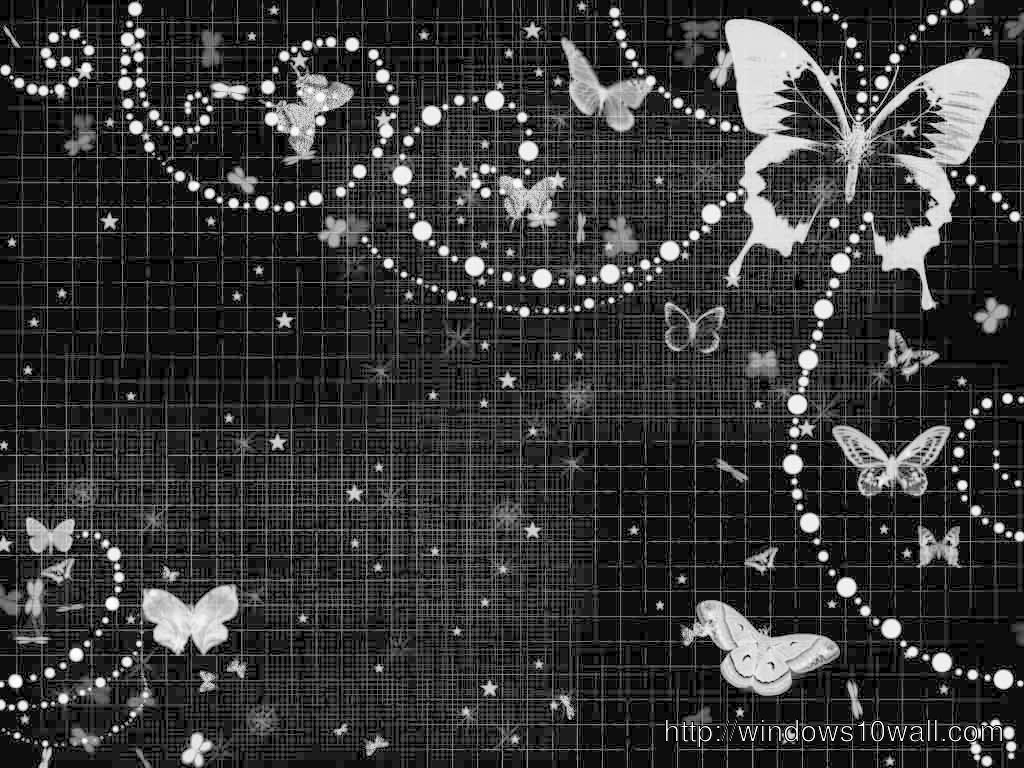 Black Floral Background Wallpaper