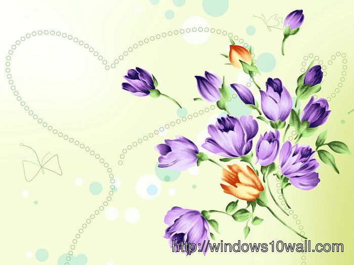 Flower Illustration Background Wallpaper