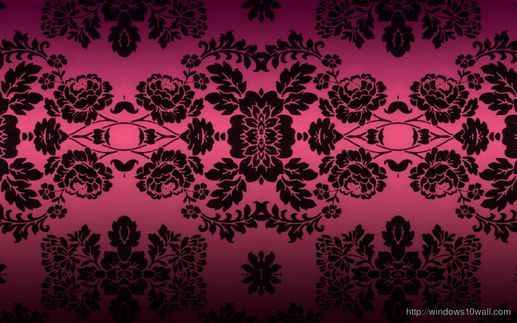 Pink Black Abstract Design Wallpaper