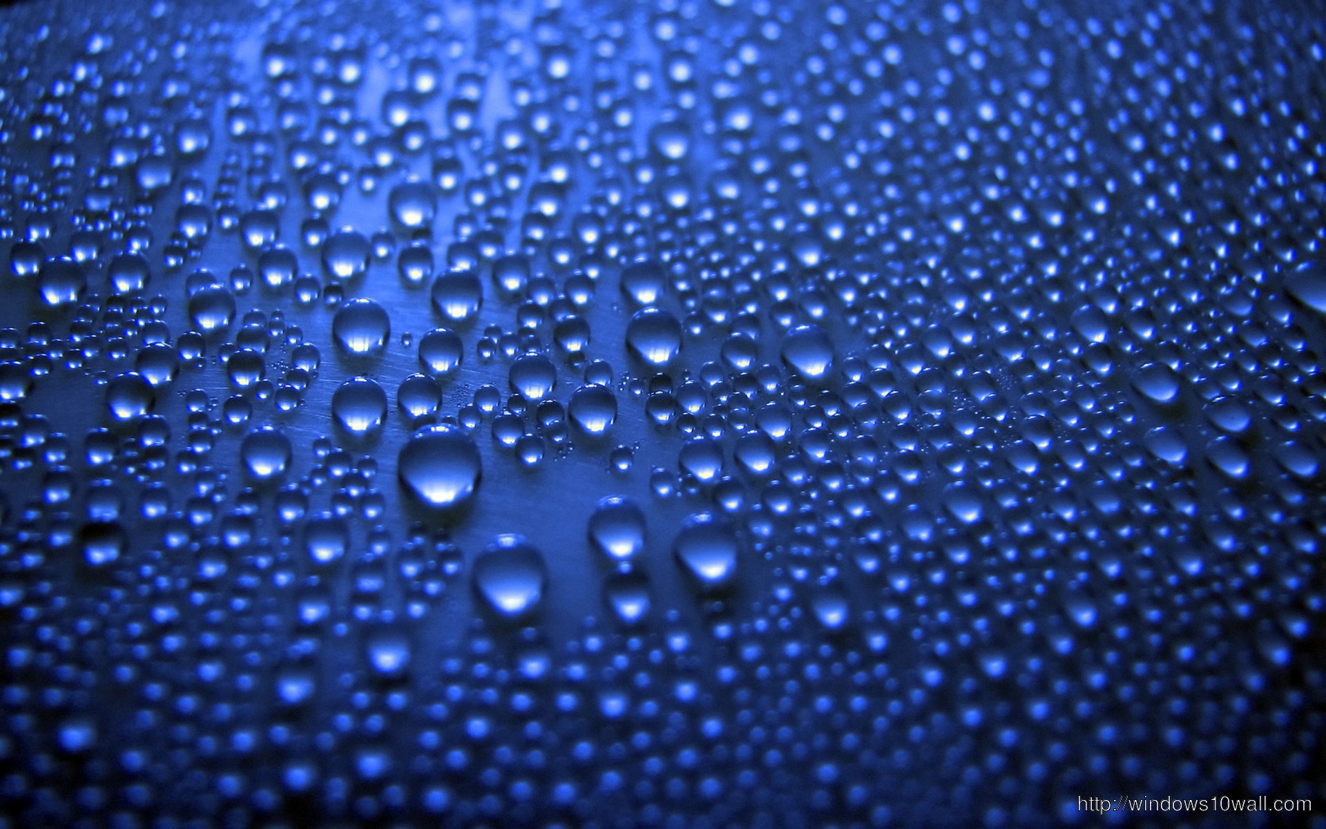 Cool Blue Abstract Drops Background Wallpaper