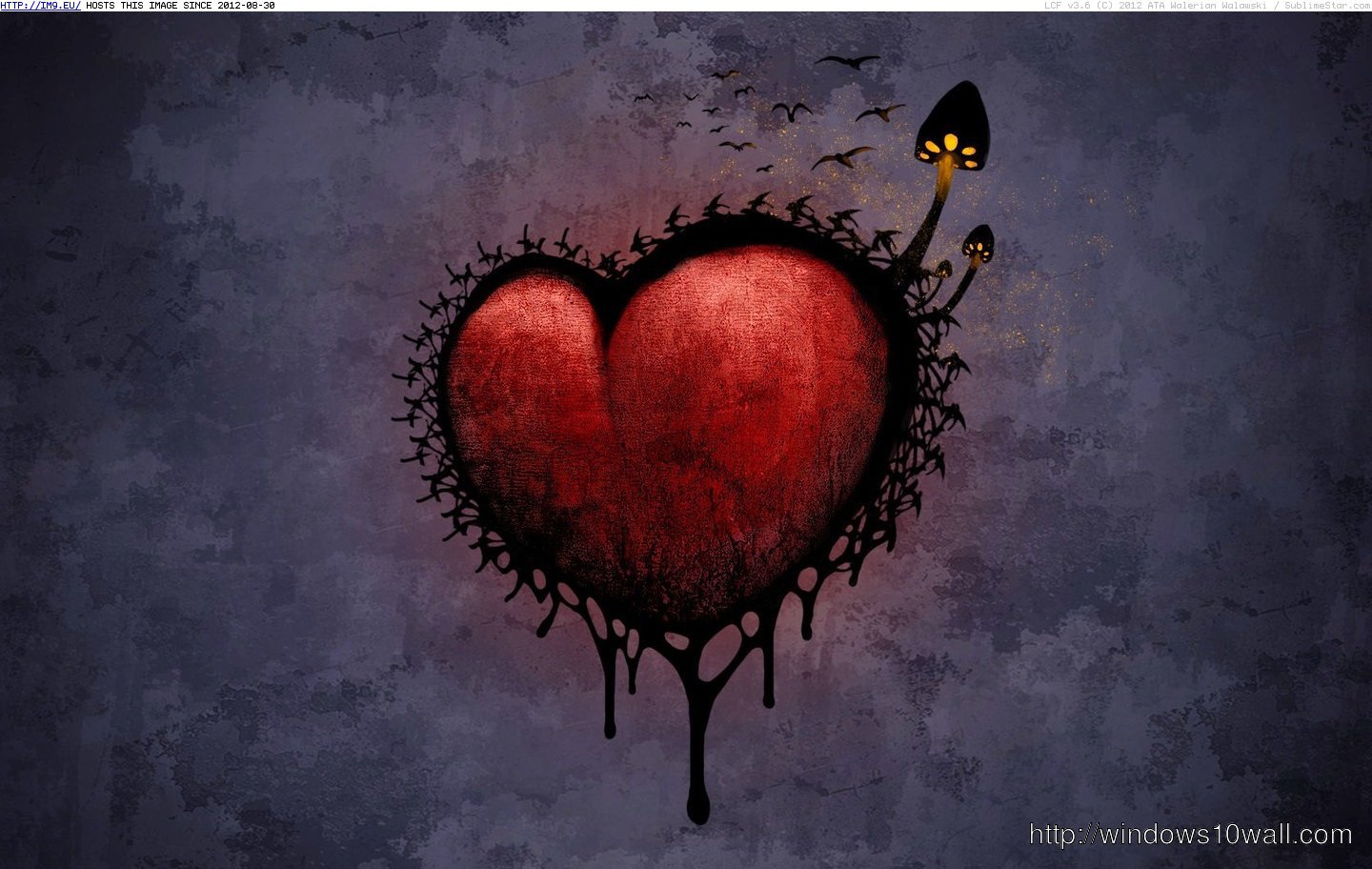 Dark  Heart Background Wallpaper