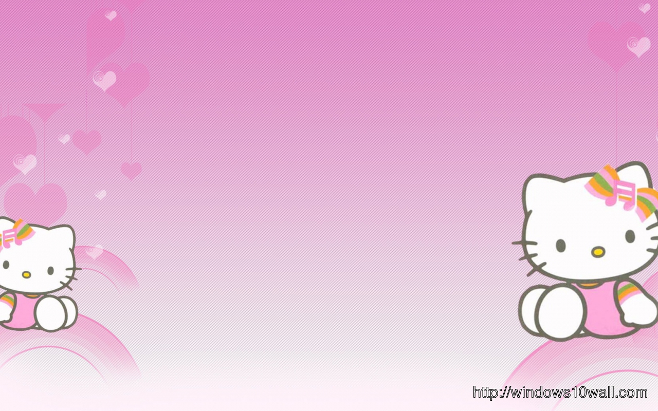 Pinkish Hello Kitty Twitter Background Wallpaper