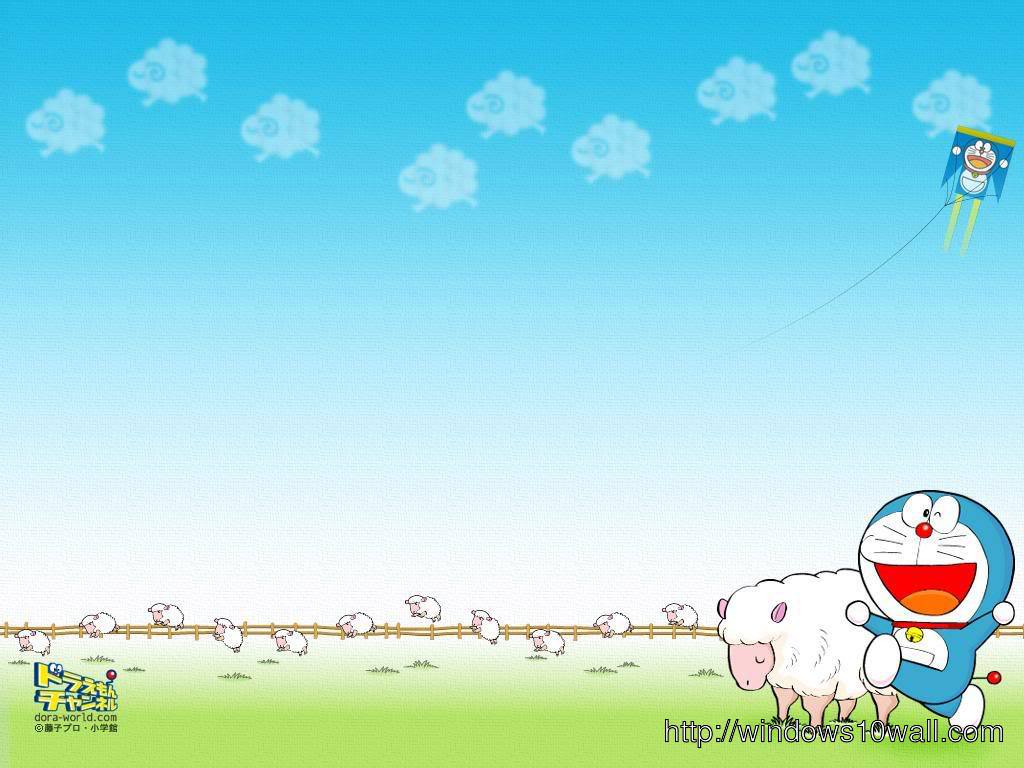 Laughing Doraemon Background Wallpaper
