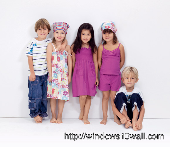 Kids Models Background Wallpaper