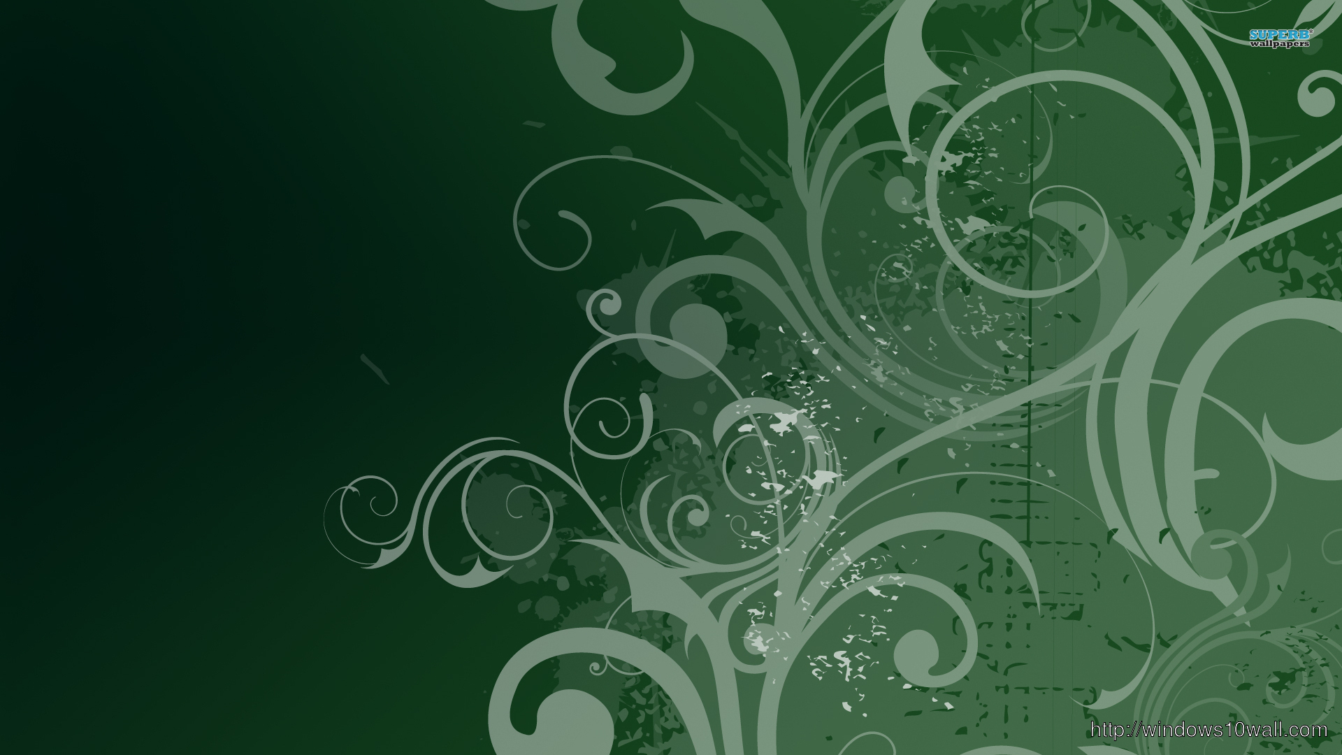 Greenery Swirl Background Image