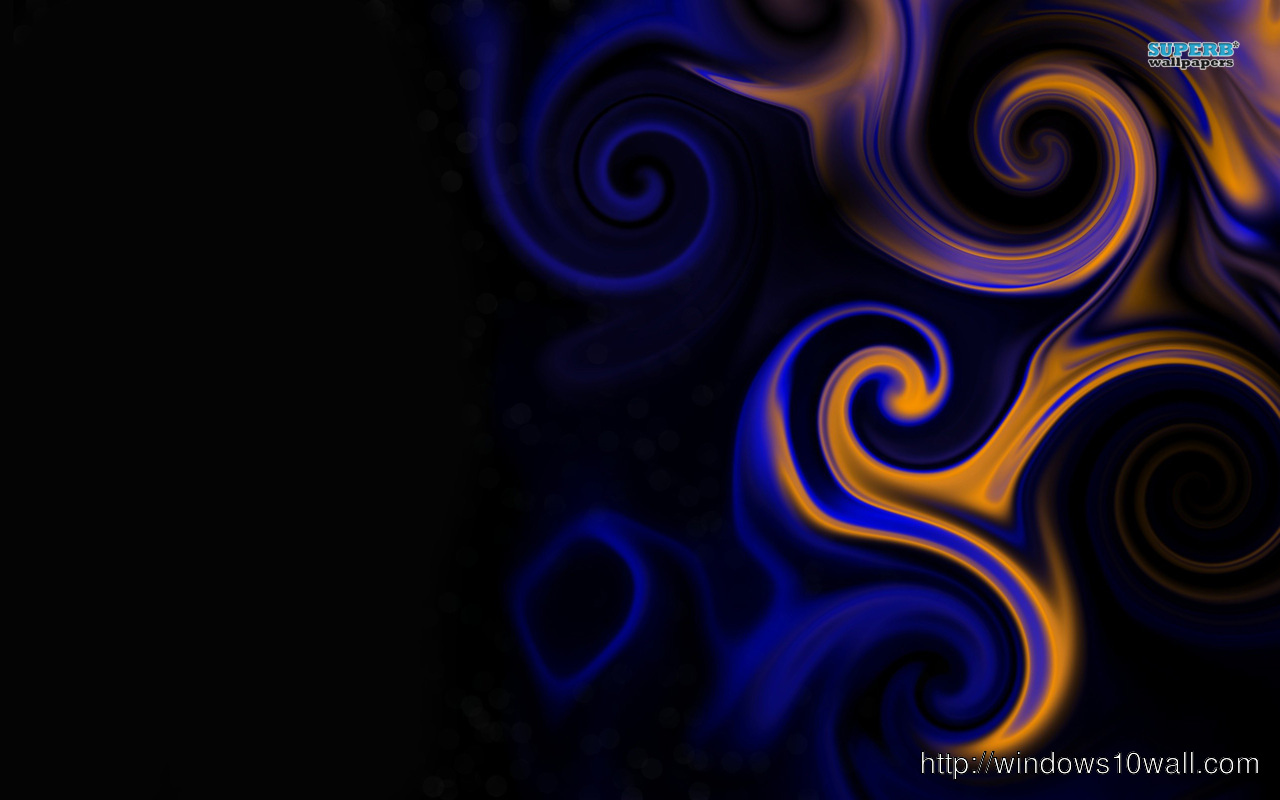 Abstract Black Swirls Wallpaper