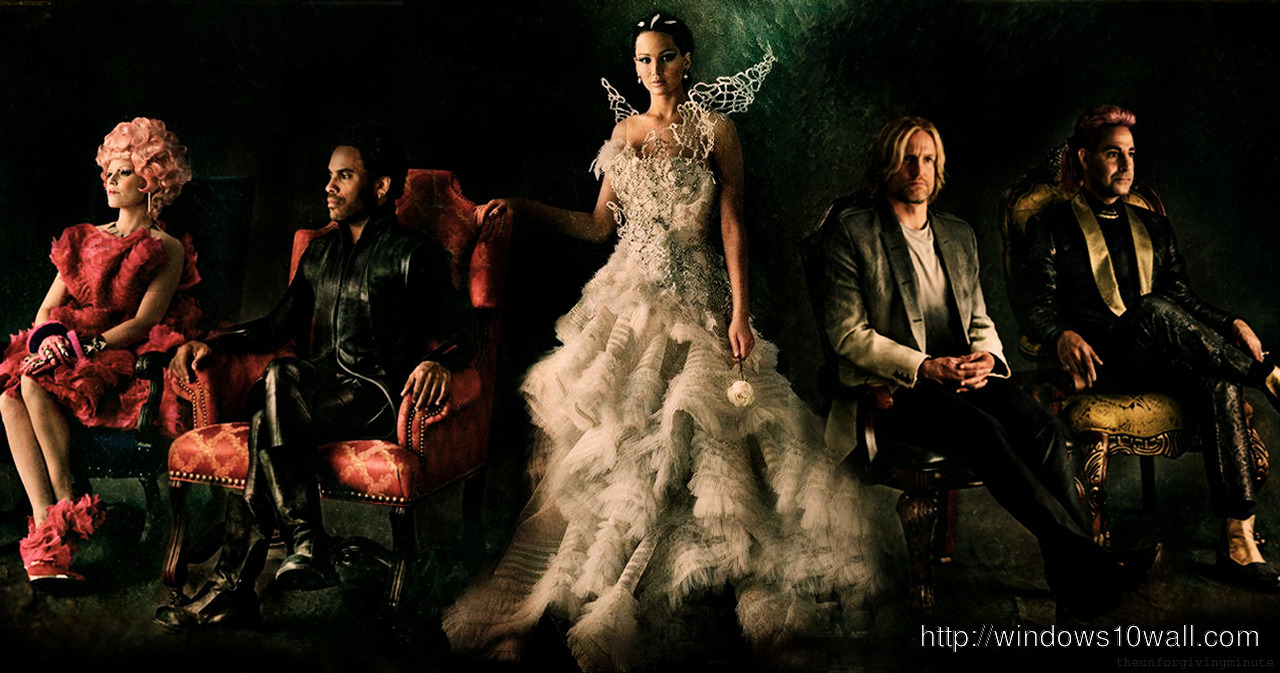Catching Fire Characters Wide Wallpaper