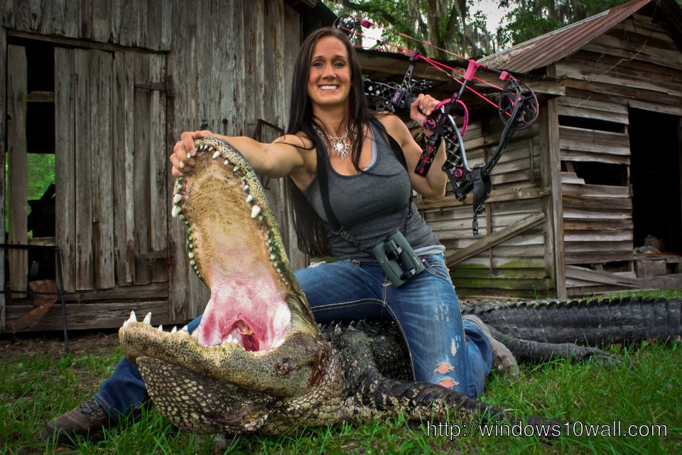 Melissa Bachman Crocodile Hunting Wallpaper